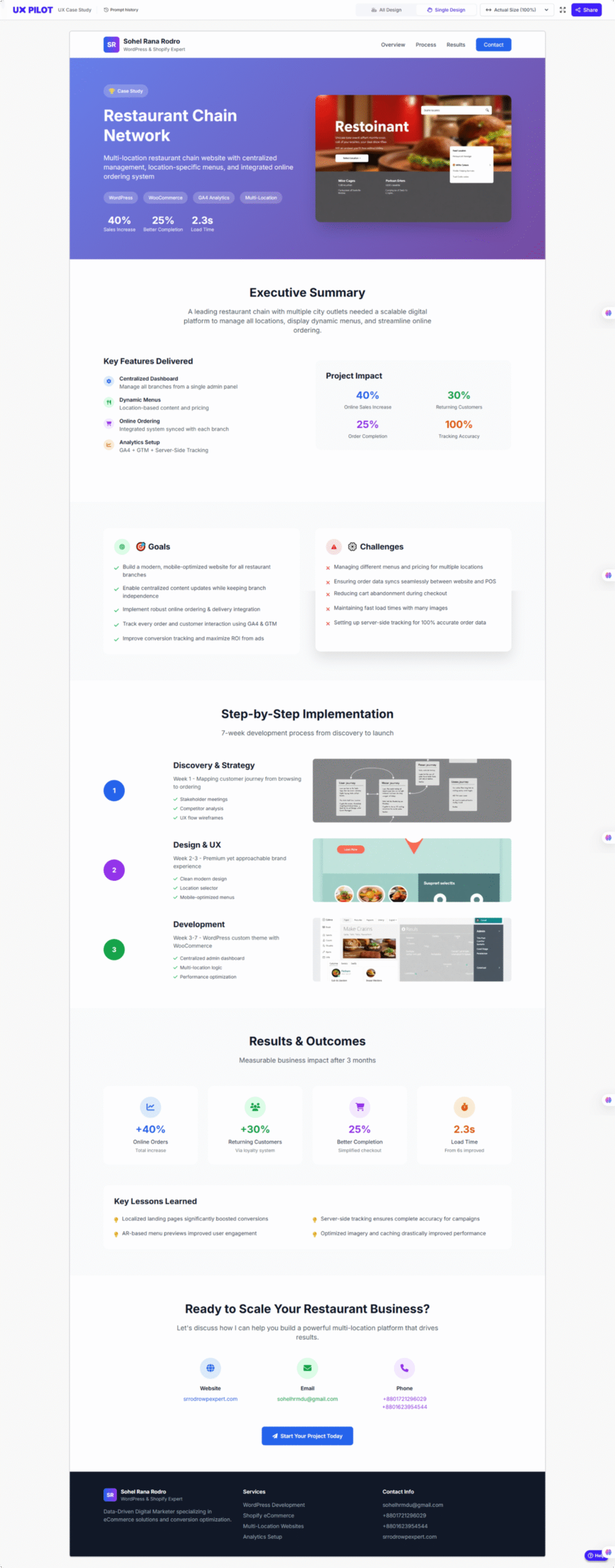 Restaurant Chain Case Study